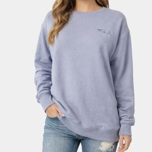Fila Long Sleeve Midweight Pullover French Terry Crew Neck Sweatshirt Size XL